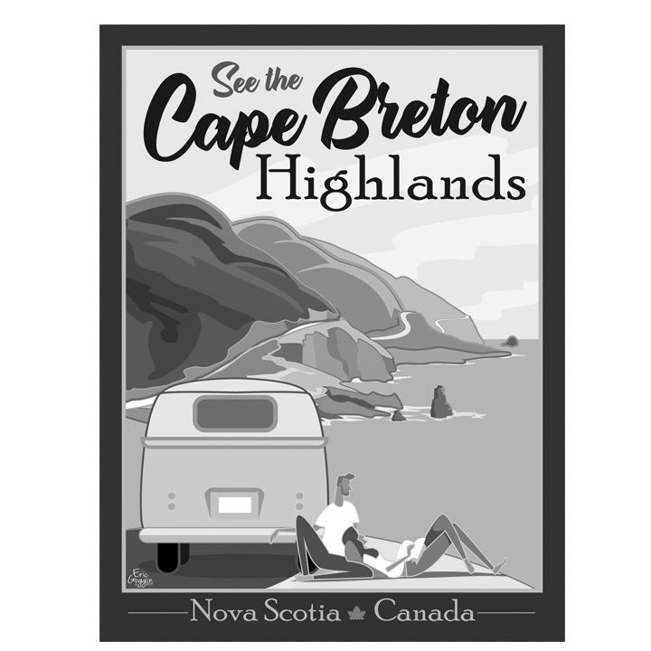 Destination Art - Cape Breton Highlands B&W
